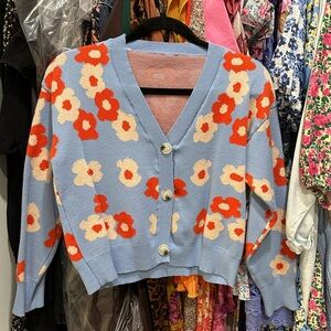 Floral sweater